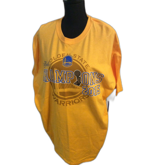 New NWT XXL Mens NBA Golden State Warriors Champions 2015 - Picture 1 of 5